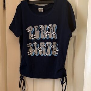 ChicSoul Navy Blue Graphic Women's Tee